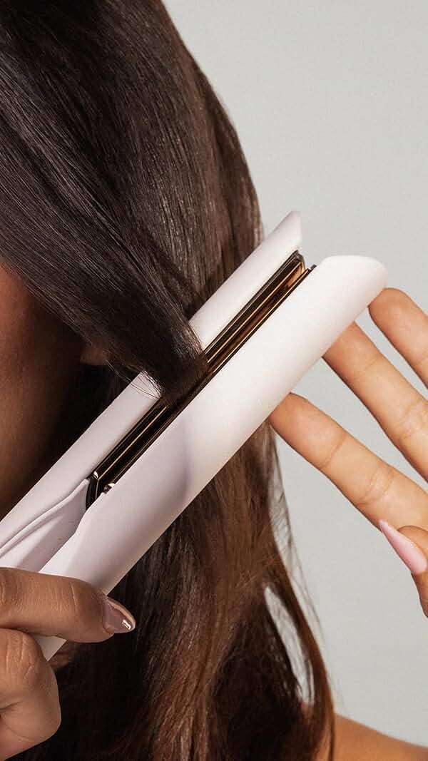 Kristin Ess 3-in-One Titanium Hair Straightener and Curler 2 in 1 Combo + Waver for Women - 1 1/4" - 440 Degrees - Professional Ionic Dual Voltage Flat Iron + Travel Cap - Frizzy, Curly + Thick Hair - Image 8