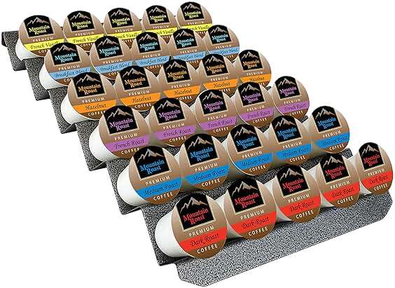 Lynk Professional® Coffee Pod Tray 6-Tier Heavy Gauge Steel Drawer Organizer for Kitchen Cabinets, compatible with Keurig K-Cup pods, Silver Metallic - Image 4