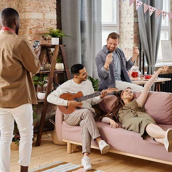 VANPHY Ukulele Concert Ukelele Professional 23 Inch Uku Sapele Ukulele for Kids Adult Beginner Hawaiian Uke Comes with Starter Ukele Kit Include Gig Bag Tuner Strap Ukelel String Picks Clean Cloth - Image 6