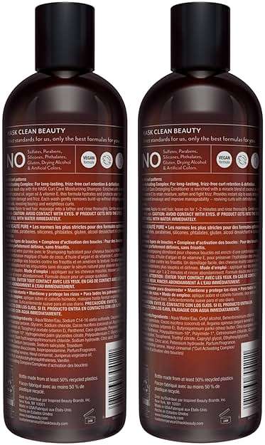 HASK Curl Care Shampoo + Conditioner Set with Coconut and Argan Oil | For Curly Hair, Sulfate-Free, Paraben-Free, Gluten-Free, Vegan, Cruelty-Free, Color Safe | 12oz each - Image 8