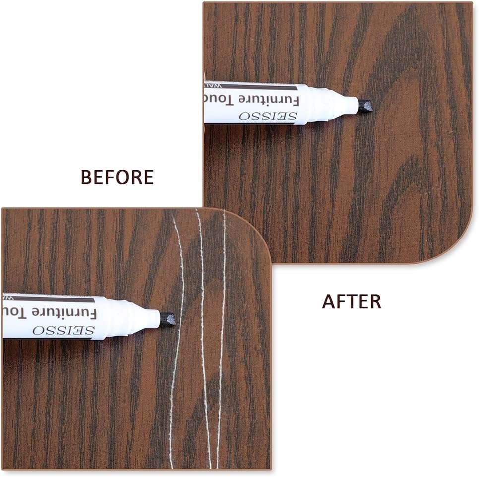 SEISSO Wood Furniture Repair Kit - Set of 42 Hardwood Laminate Vinyl Floor Repair Kit Wood Fillers, Markers and Wax Sticks - Used for Cover Ups Scratches, Stains, Holes for Table, Door, Cabinet - Image 6