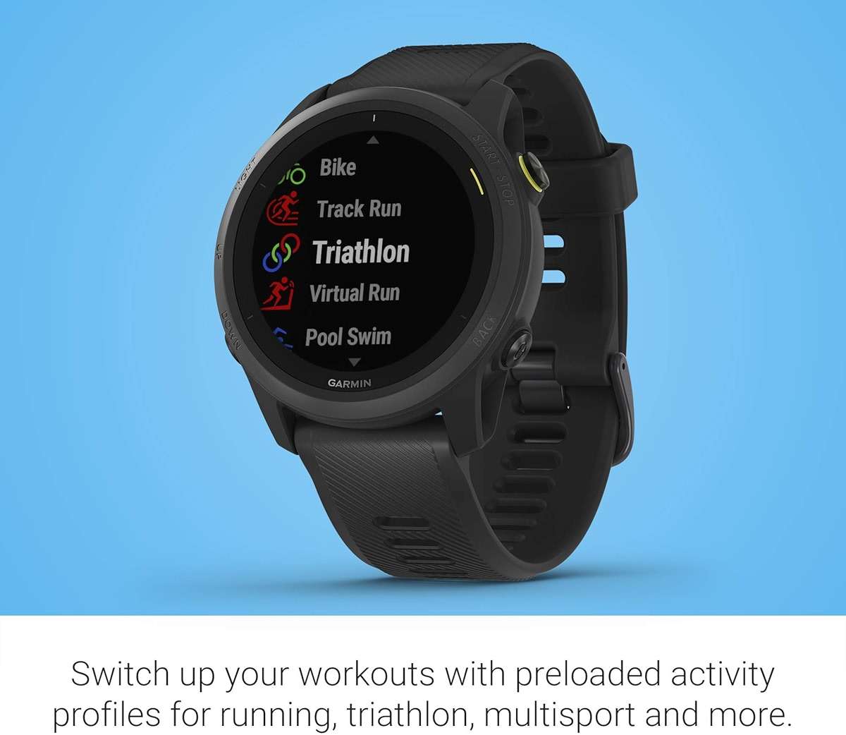 Garmin Forerunner 745, GPS Running Watch, Detailed Training Stats and On-Device Workouts, Essential Smartwatch Functions, Black (010-02445-00) (Renewed) - Image 4