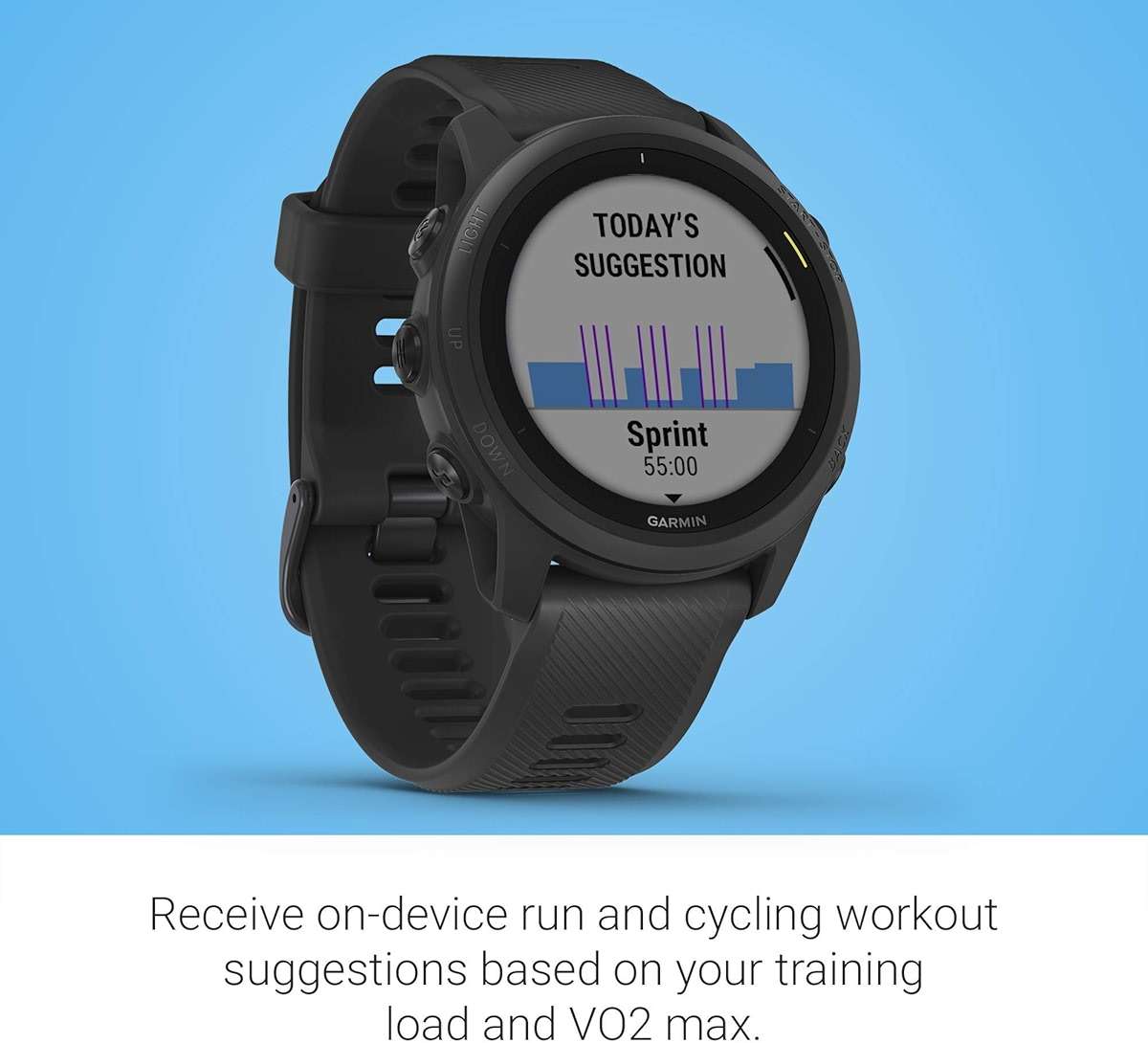 Garmin Forerunner 745, GPS Running Watch, Detailed Training Stats and On-Device Workouts, Essential Smartwatch Functions, Black (010-02445-00) (Renewed) - Image 5