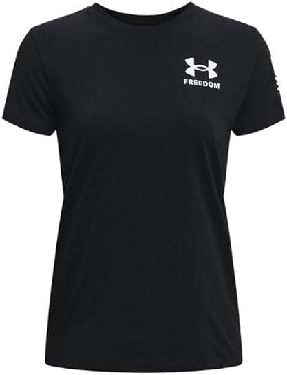 Under Armour Women's New Freedom Logo T-Shirt - Image 4