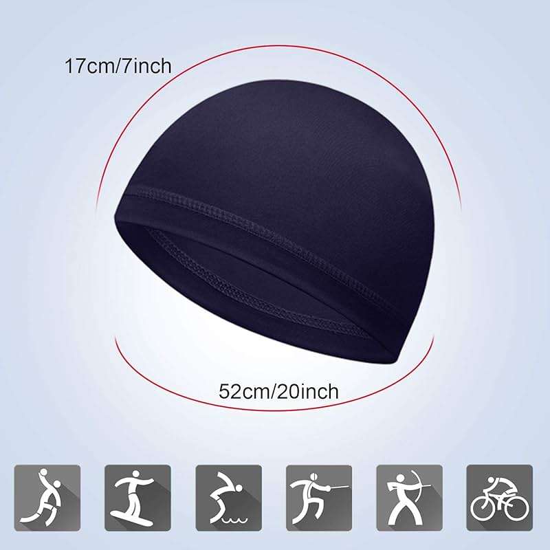 Geyoga 16/32/48 Pcs Cooling Skull Cap Helmet Liner Men Women Sweat Wicking Cycling Hat Sport Run Motorcycle Beanies Head Wrap - Image 3