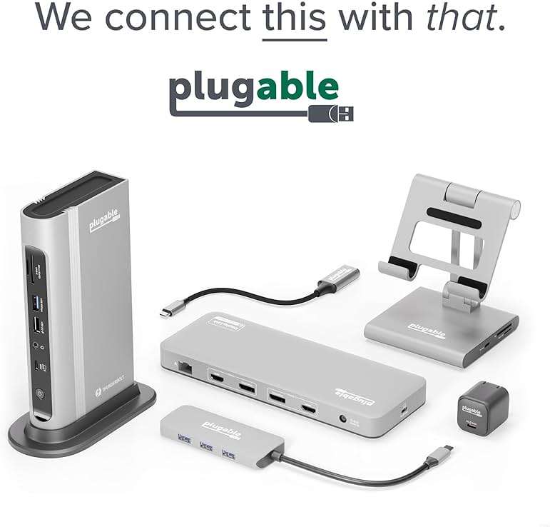 Plugable 7-in-1 USB C Hub Driverless Multiport Adapter with Ethernet, Single 4K60Hz HDMI, 100W Pass-Through Charging, 2X USB 3.0, SD/microSD, for USB-C, USB4, Thunderbolt, Mac, Windows, Chromebook - Image 8