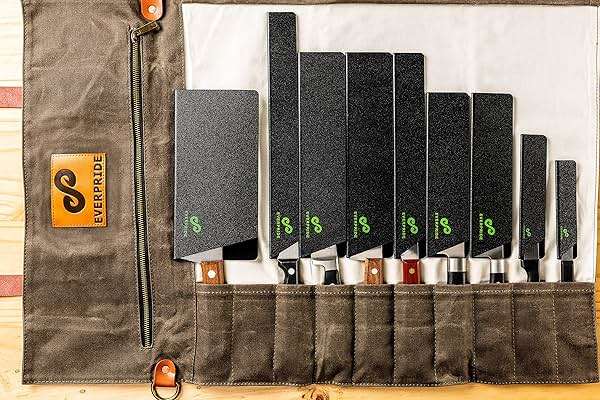 EVERPRIDE 9-Piece Knife Guard Set, Universal Blade Cover Sheaths for Chef and Kitchen Knives – Durable Knife Edge Guards Include Multiple Sizes to Protect Your Full Set of Knives - Image 2