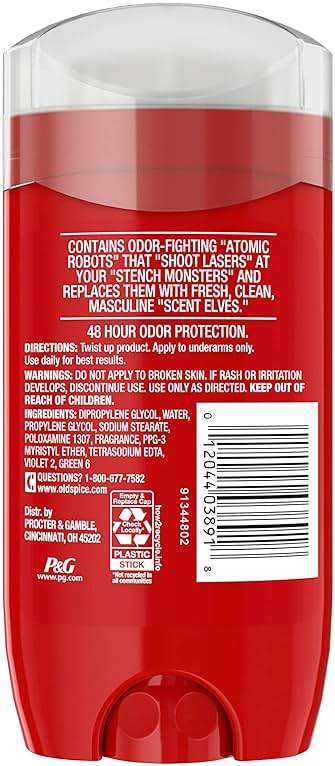 Old Spice Aluminum Free Deodorant For Men, High Endurance, 24/7 Sweat Defense & Odor Protection to Eliminate Odors, 24/7 Freshness & Lasting Scent, Sport Scent, 3.0 oz (Pack of 3) - Image 13