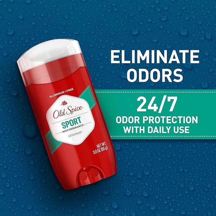 Old Spice Aluminum Free Deodorant For Men, High Endurance, 24/7 Sweat Defense & Odor Protection to Eliminate Odors, 24/7 Freshness & Lasting Scent, Sport Scent, 3.0 oz (Pack of 3) - Image 4