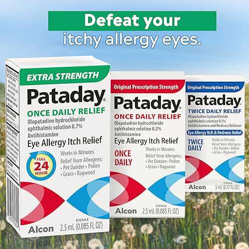 Pataday Once Daily Extra Strength Relief Allergy Eye Drops, 2.5 ml, Antihistamine Eye Drops with Olopatadine 0.7% for Relief from Eye Allergy Itching, Works Up to 24 Hours - Image 8