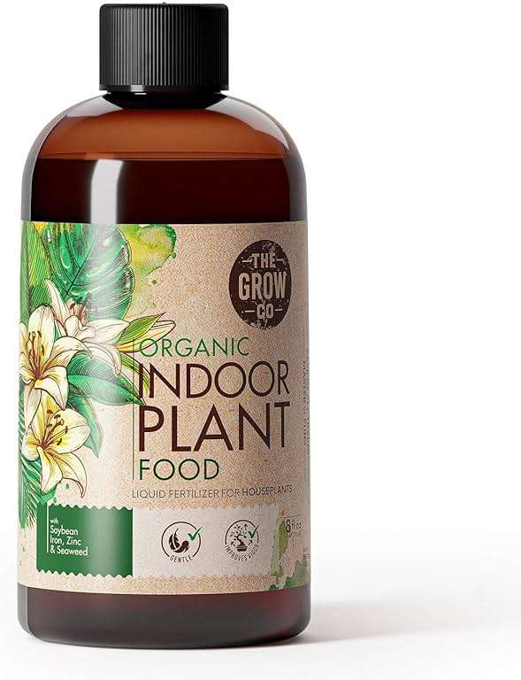 Organic Indoor Plant Food - All-Purpose Liquid Fertilizer - Best for Live Houseplants Indoors + Common Home Outdoor Plants in Pots (8 oz) - Image 1