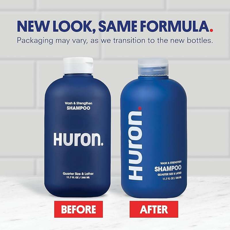 Huron Shampoo for Men and Women, Hydrating & Strengthening Shampoo with Citrus + Juniper + Aromatic Greens, Refreshing & Moisturizing Hair Wash, Phthalate-Free, Non-Toxic Clean Ingredients, 11.7 fl oz - Image 2