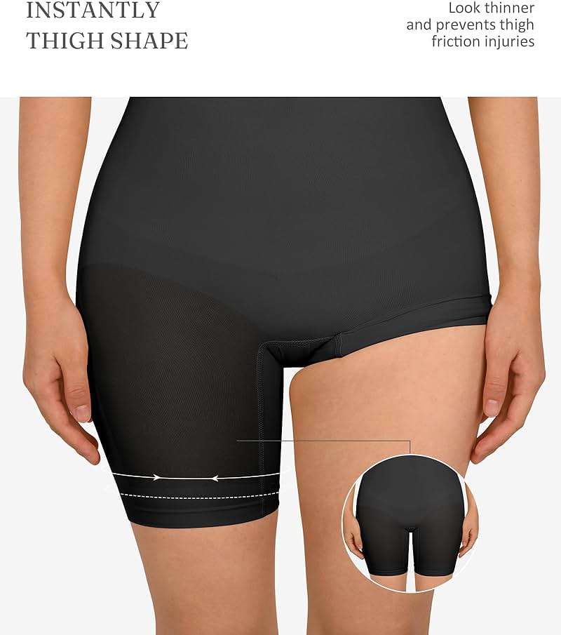 FeelinGirl Shapewear Tummy Control Seamless Bodysuit Hip Enhancer Body Shaper for Women - Image 4