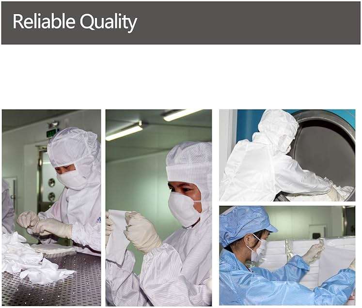 AAWipes Cleanroom Cloth Wipes 9"x9" (Bag of 150 Pcs) Double Knit 100% Polyester Wipers Lint Free Cloths with Ultra-fine Filaments, Laser Sealed Edge, Class 100 Cloths, Ultra-soft Wipes CP14009 - Image 4