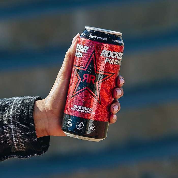 Rockstar Energy Drink Punched Hardcore Apple, 16oz Cans (12 Pack) - Image 9