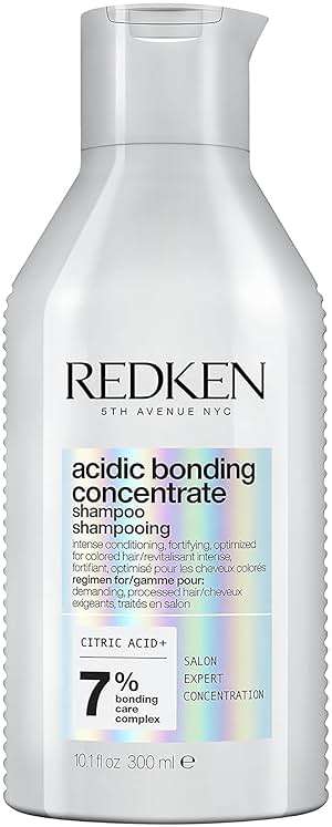 Redken Acidic Bonding Concentrate Shampoo For Damaged Hair Repair - Strengthens and Repairs Weak and Brittle Hair, Sulfate-Free, With Citric Acid - Image 1