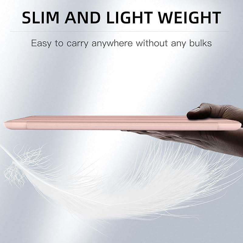 Mastten Compatible with iPad 9th/8th/7th Generation Case, for iPad 10.2 Inch Case with Pencil Holder, TPU Smart Stand Back Cover 2021/2020/2019, Auto Wake/Sleep, Rose Pink - Image 6