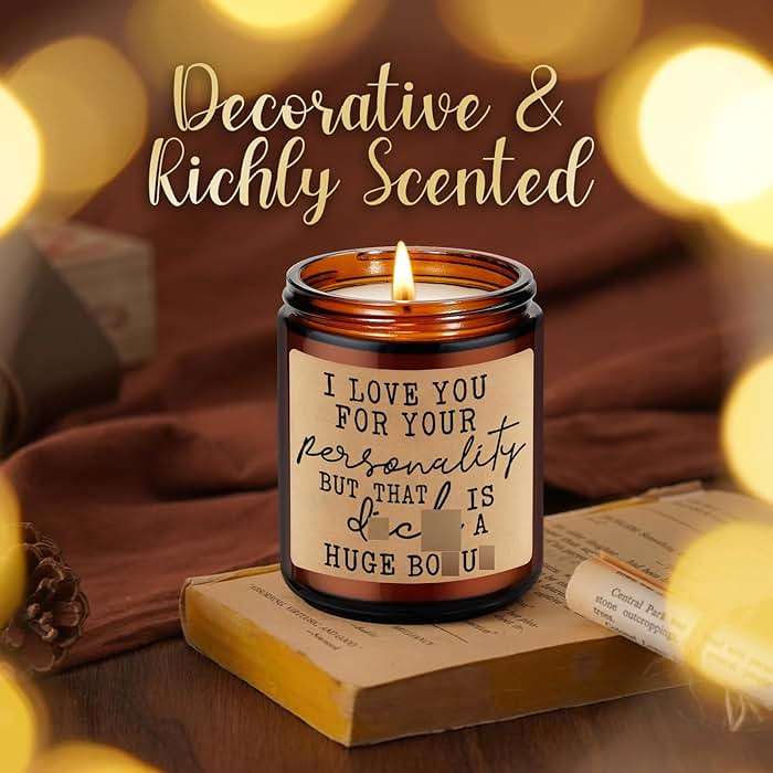 LEADO Candles for Men, Gifts for Boyfriend Fathers Day, I Love You, Husband Candle - Blue Collar Gifts for Men, BF - Funny Anniversary, Fathers Day, Birthday Ideas for Boyfriend, Husband, Fiance, Gay - Image 6