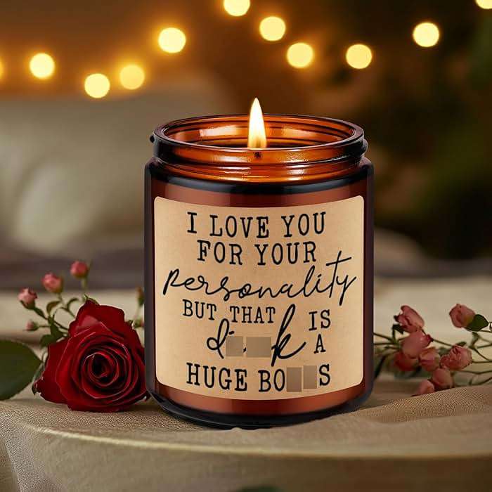 LEADO Candles for Men, Gifts for Boyfriend Fathers Day, I Love You, Husband Candle - Blue Collar Gifts for Men, BF - Funny Anniversary, Fathers Day, Birthday Ideas for Boyfriend, Husband, Fiance, Gay - Image 7