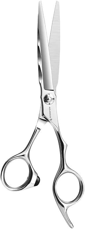 AOLANDUO 6" Professional Hair Shears – Japanese VG10 Steel, Convex Edge with CNC-Wave Blade Design | Upgraded from Aichi 440C | Ergonomic Offset Handle for Barbers & Stylists - Image 1