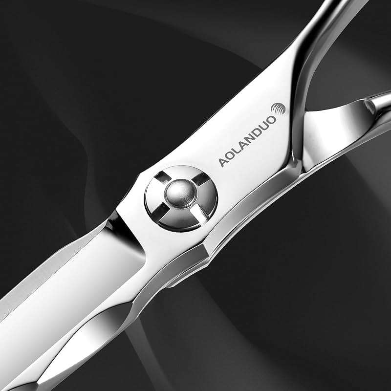 AOLANDUO 6" Professional Hair Shears – Japanese VG10 Steel, Convex Edge with CNC-Wave Blade Design | Upgraded from Aichi 440C | Ergonomic Offset Handle for Barbers & Stylists - Image 4