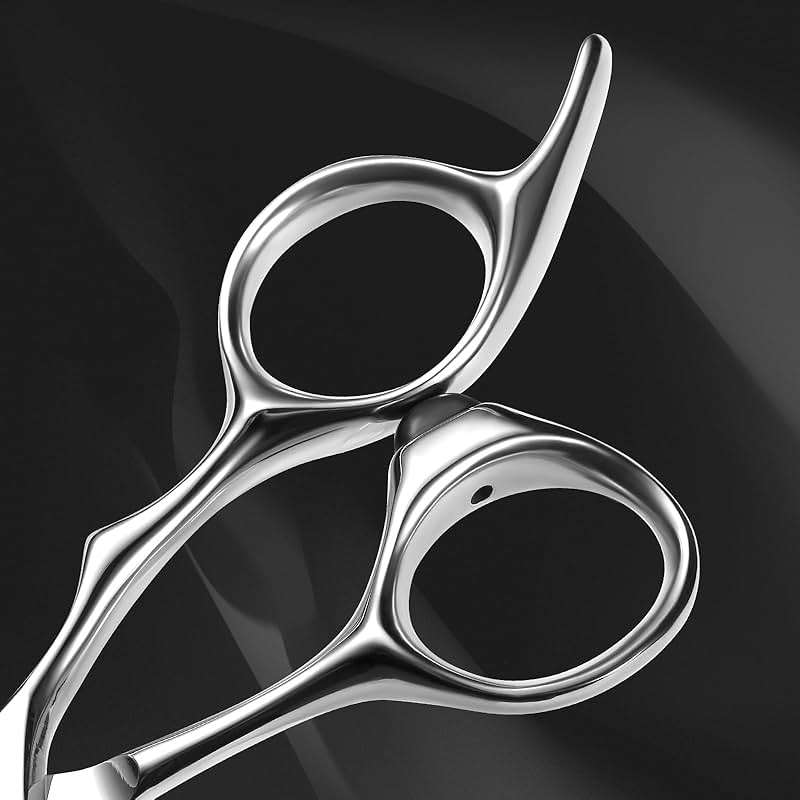 AOLANDUO 6" Professional Hair Shears – Japanese VG10 Steel, Convex Edge with CNC-Wave Blade Design | Upgraded from Aichi 440C | Ergonomic Offset Handle for Barbers & Stylists - Image 5