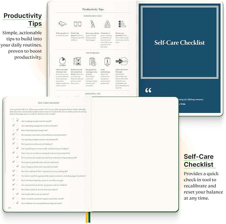 Roterunner Purpose Planner Notebook B5 7.5”x9.8” Undated 2026 Daily Weekly and Monthly Productivity Goal Setting Tool for Work Home ADHD Planner for Adults Self Care Journal - Image 9
