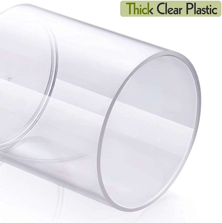 4 Pack Acrylic Qtip Holder Dispenser for Cotton Swabs, Balls, Pads, Floss Picks- Small Clear Acrylic Canister Apothecary Jar Set, Bathroom Essentials Accessories Decor, Vanity Makeup Storage Organizer - Image 7