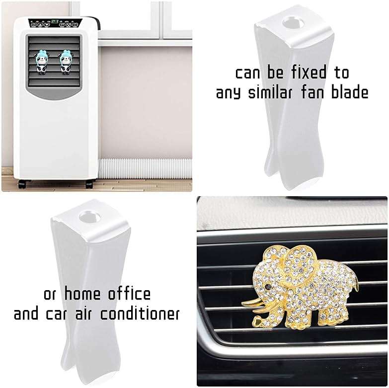 Frienda 60 Pcs Car Vent Clips for Freshies Bulk Square Head Air Conditioner Clips with 2 Storage Boxes, Durable Auto Air Outlet Perfume Holders for Car Decoration Accessories - Image 7