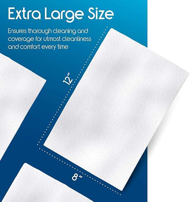 Inspire Adult Wet Wipes, Wash Cloths | Adult Wipes for Incontinence & Cleansing for Elderly, 8"x12" Count 12 packs of 50 - Image 2