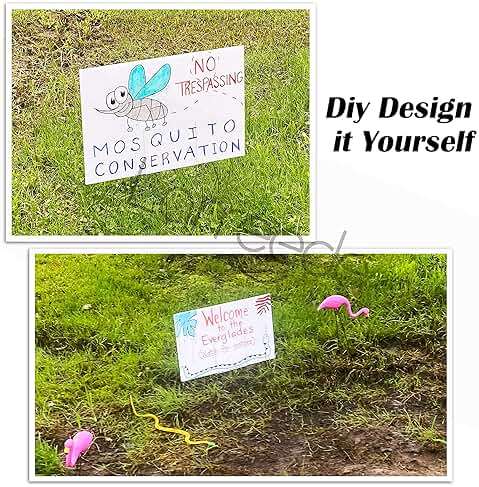 Blank Yard Lawn Signs, 4 Pack 18 x 12 Inches White Plastic For Happy Birthday,Garage Sale, Rent, Guidepost Decorations, Blank Lawn Signs With Stakes - Image 6