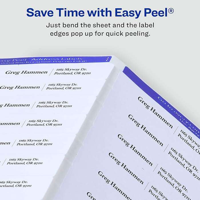 Avery Easy Peel Address Labels, Sure Feed, Permanent, White, 2/3" x 1-3/4", 2 Pack, 1,200 Labels Total (32133) - Image 6