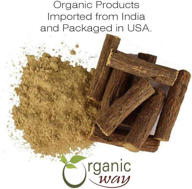 Organic Way Licorice Root Powder (Glycyrrhiza Glabra) - Herbal Tea | Kosher & USDA Certified | Vegan, Non-GMO & Gluten Free | Tested for Heavy Metal and Purity | 100% Raw from India | 1LB / 16Oz - Image 8