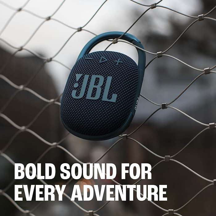 JBL Clip 4 - Portable Mini Bluetooth Speaker, big audio and punchy bass, integrated carabiner, IP67 waterproof and dustproof, 10 hours of playtime, speaker for home, outdoor and travel (Black) - Image 3