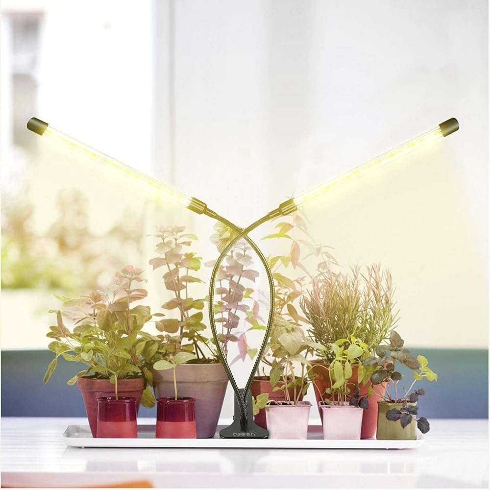 bseah Grow Light Plant Lights for Indoor Plants, Full Spectrum Plant Grow Lamp, 10 Dimmable Levels, Auto ON & Off with 3/9/12H Timer - Image 2