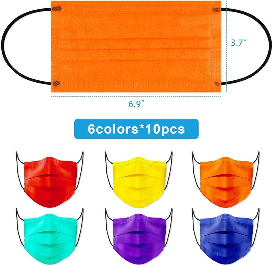 Tomorotec 60PCS Individually Sealed Disposable Face Mask 4-Layer - Image 2