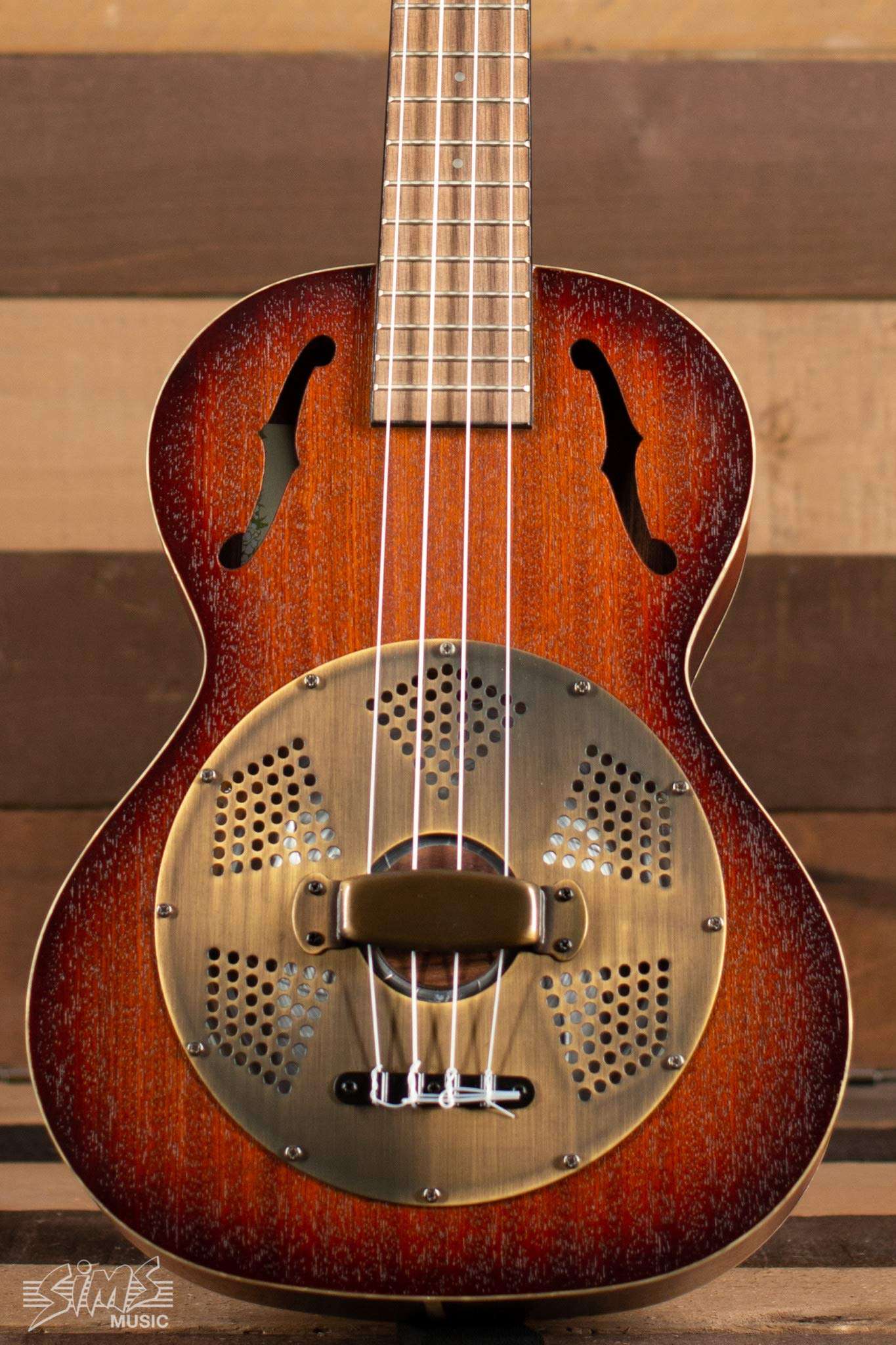 Kala KA-RES-BRS Brass Tenor Resonator Ukulele - Image 1