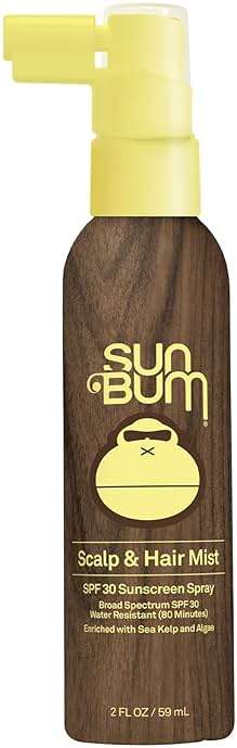 Sun Bum Original SPF 30 Sunscreen Scalp and Hair Mist - Hawaii Act 104 Compliant (Octinoxate & Oxybenzone) - Vegan - Broad Spectrum UVA/UVB Sunscreen Spray with Vitamin E - 2 oz - Image 1