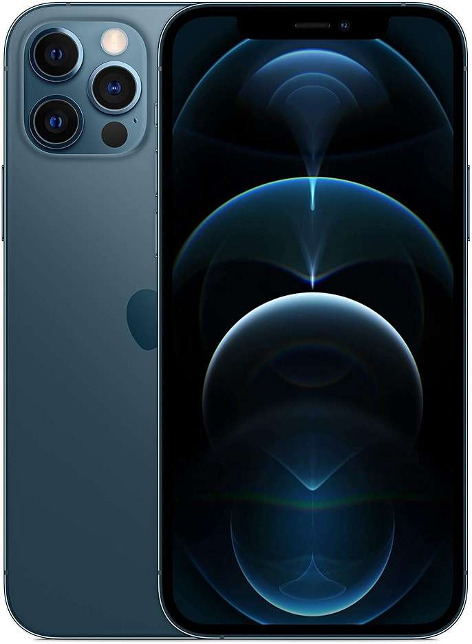 Apple iPhone 12 Pro, 256GB, Pacific Blue - Verizon (Renewed) | Verizon - Image 1
