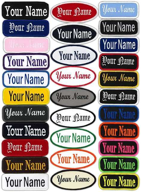 Name Patches Uniform or Work Shirt, Personalized, Embroidered New Styles New Fonts. Multiple Sizes to Choose from. - Image 1