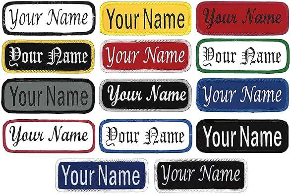 Name Patches Uniform or Work Shirt, Personalized, Embroidered New Styles New Fonts. Multiple Sizes to Choose from. - Image 3