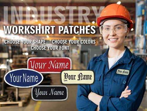 Name Patches Uniform or Work Shirt, Personalized, Embroidered New Styles New Fonts. Multiple Sizes to Choose from. - Image 9