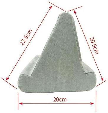 SoSickWithIt New Compressible Tablet Stand Pillow Holder Multi Angle Soft Cushion Pillow Stand for iPad Tablet Book and E-Reader (Little Gray) - Image 2