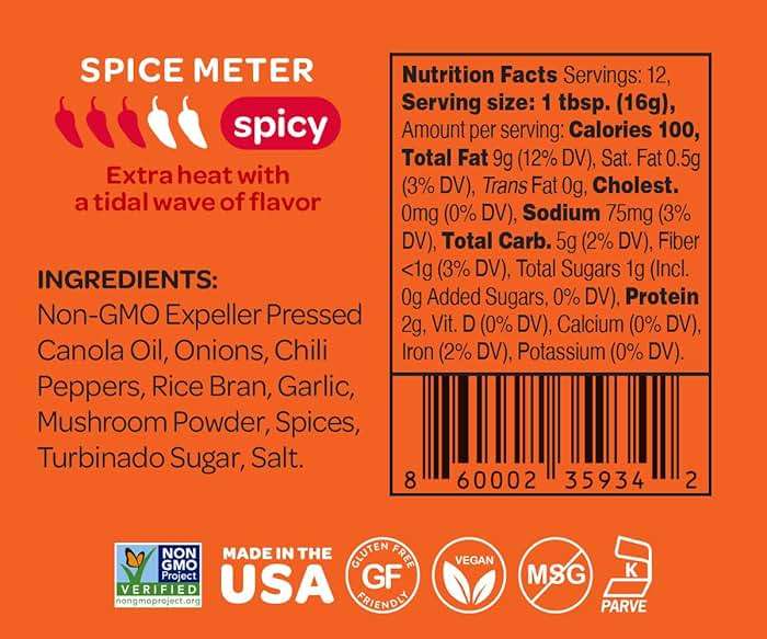 Mr. Bing Chili Crisp | Spicy - Delicious, Flavorful & Crunchy Chili Oil - Made in USA Chili Paste Hot Sauce - Gluten Free, Vegan, No MSG, Non-GMO Oil - (7 oz.) - Image 2