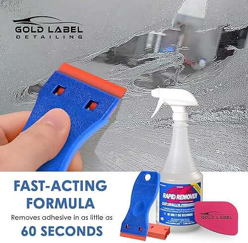 RapidTac Rapid Remover Adhesive Remover Kit with Lil Chizler and Plastic (32oz. Kit) - Image 2