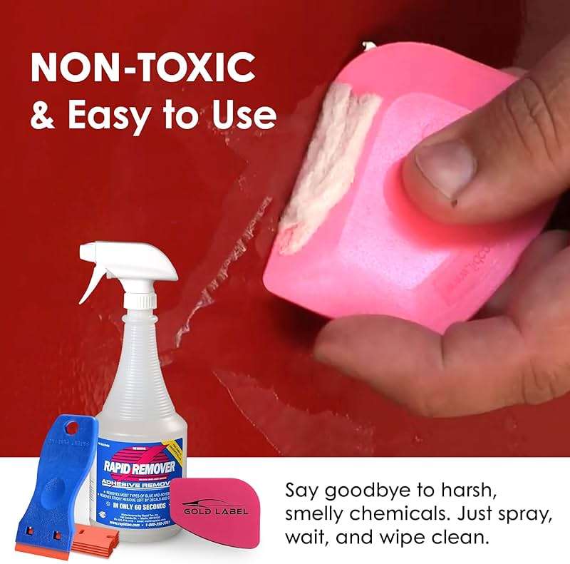 RapidTac Rapid Remover Adhesive Remover Kit with Lil Chizler and Plastic (32oz. Kit) - Image 6
