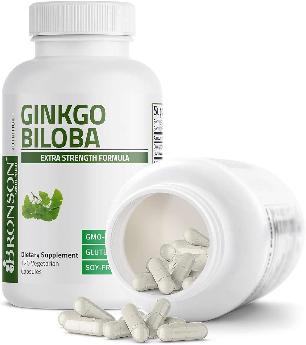 Bronson Ginkgo Biloba Extra Strength Supports Brain Function & Memory Support, 120 Vegetarian Capsules - Image 6