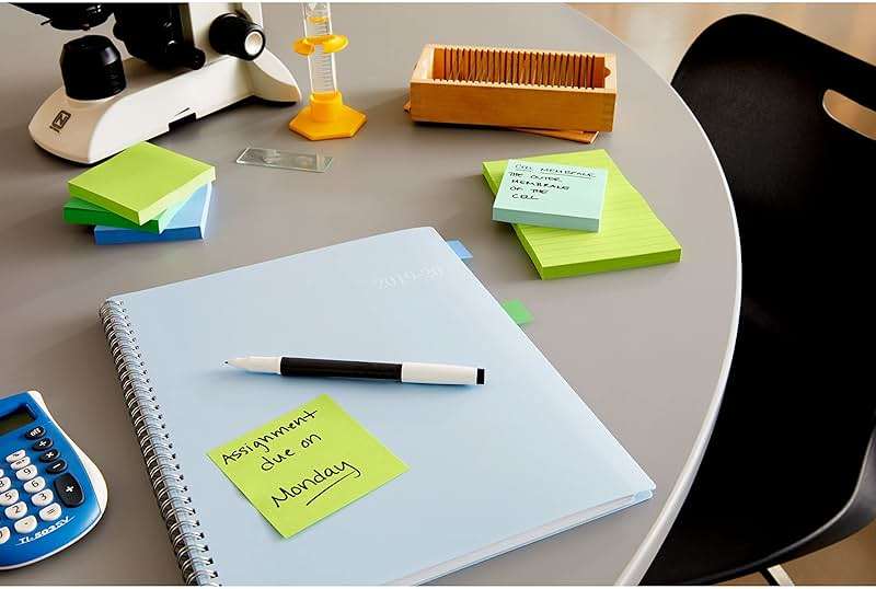 Post-it Super Sticky Notes, 15 Sticky Notes Pads, 3 x 3 in., School Supplies and Oﬃce Supplies, 2X the Sticking Power, Assorted Brights - Image 12