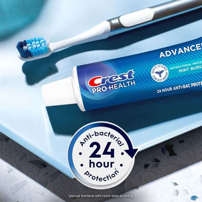 Crest Pro-Health Advanced Antibacterial Protection Toothpaste - Pack of 4, 5 Oz Tubes - Image 3