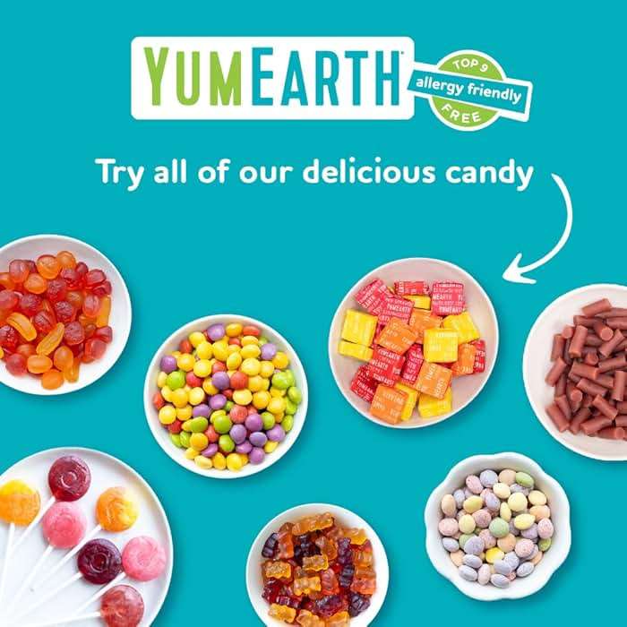 YumEarth Organic Pops Variety Pack, 60 Fruit Flavored Favorites Lollipops, Allergy Friendly, Gluten Free, Non-GMO, Vegan, No Artificial Flavors or Dyes - Image 7